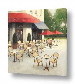 טבע דומם כסאות | בית קפה פריזאי