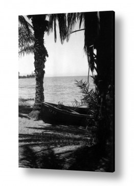 צילומים ארץ ישראל הישנה | כנרת 1945 - סירה