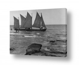צילומים ארץ ישראל הישנה | תל אביב 1939 סירות מפרש