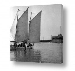 צילומים דוד לסלו סקלי | תל אביב 1939 סירת מפרשים