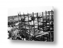 תמונות לפי נושאים פיגומים | תל אביב 1937 בנית בית הדר