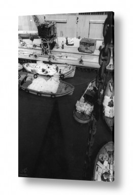 צילומים דוד לסלו סקלי | תל אביב 1937 סירות מלמעלה
