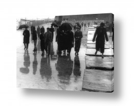 מזג אויר טיפות | תל אביב 1937 נמל בגשם