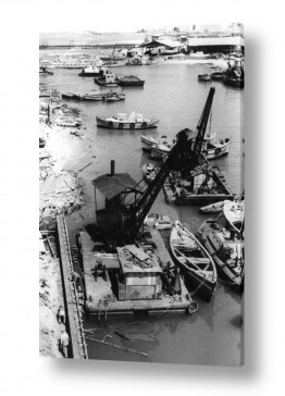 תמונות לפי נושאים מנוף | תל אביב 1937 בנית הנמל