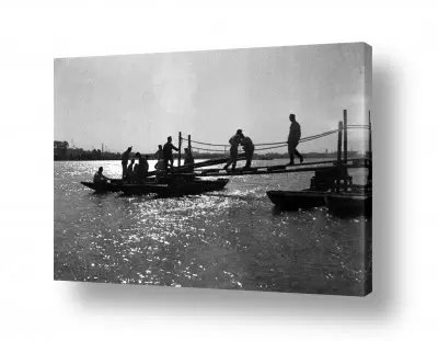 תמונות לסלון תמונות וינטג' לסלון | תל אביב 1937 גשר לסירה