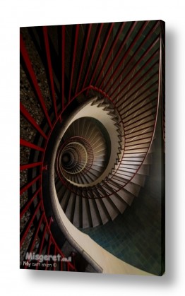 נוף עירוני אורבני מדרגות | ירידה במדרגות