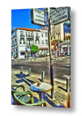 תל אביב-יפו TLV Street Signs | רוטשילד - הרצל