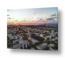 מתן הירש מתן הירש - צילום אומנותי בישראל ובעולם - נוף אורבני | שעת שקיעה מהרחפן