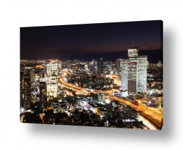 צילומים צילומים מבנים וביניינים | תל אביב בלילה