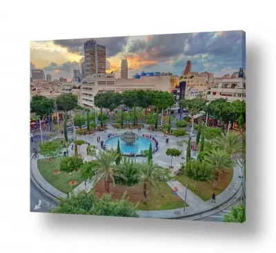 תמונות לסלון תמונות אורבניות לסלון | כיכר דיזנגוף החדשה