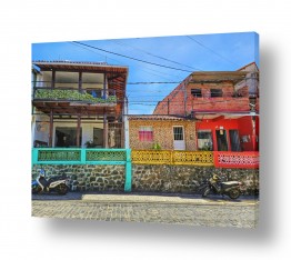 תמונות לפי נושאים שלושה | בתים צבעוניים באיטה קרה