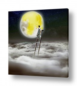 אמנות סוריאליסטית תמונות סוריאליסטיות | אצבע לך את הירח..