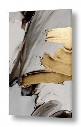 תמונות לפי נושאים זהב | מופשט באפור וזהב מודרני I
