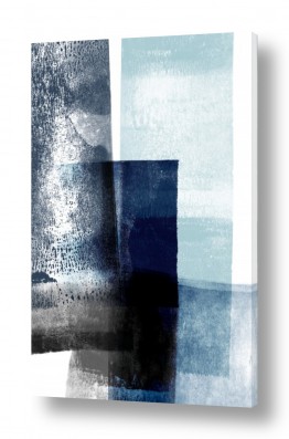 שילובים של צבע כחול כחול ולבן | פסים מופשט II