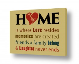 טיפוגרפיה אותיות | Home Where Love Resides