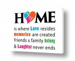 תמונות השראה מדבקות קיר משפטי השראה | Home Where Love Resides