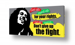 תמונות השראה מדבקות קיר משפטי השראה | Get up Stand Up