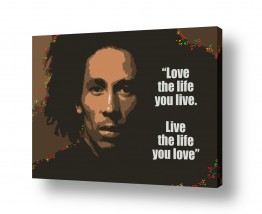ציורים מסגרת עיצובים | Bob Marley Quote