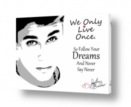 ציורים מסגרת עיצובים | Justin Bieber Quotes