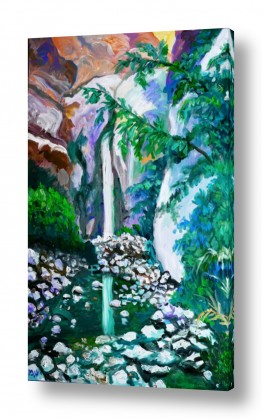 מים זרימה | מפל בעין גדי