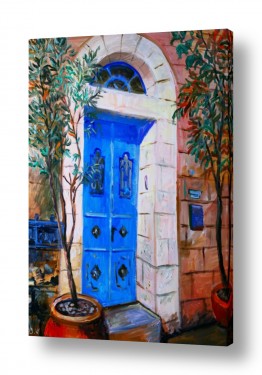 טבע דומם דלתות | כניסה לבית בשכונת נחלאות