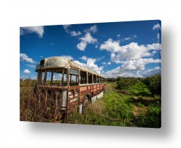 ניר אלון ניר אלון - צלם דוקומנטרי | צלם רפרודוקציות - שמיים | אוטובוס ישן