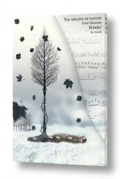 תמונות לסלון ציורים יפים לסלון | Winter