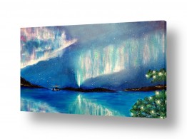 ציורים ציורים מים וים | Northern Lights
