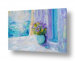 תמונות נוף לסלון תמונות ים ושמים לסלון | יוון 4