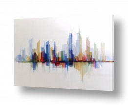 נוף עירוני אורבני בנינים | קו האופק של העיר