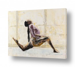 ציורים ציורים למכירה | יוגה מול חלון