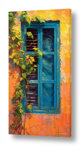 ציורים אורית גפני | חלון כפרי II