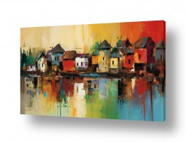 ציורים אורית גפני | כפר ציורי על המים