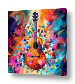 צבעים צבעוני | גיטרה פסיכדלית