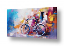 ציורים אורית גפני | אופניים בגרפיטי