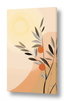 ציורים אורית גפני | ענף של זית
