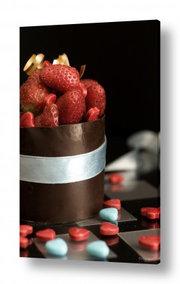 תמונות לפי נושאים אוכל | תות ושוקולד