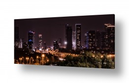 נוף עירוני אורבני בנינים | תל אביב בלילה 4