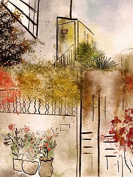 כניסה פורחת