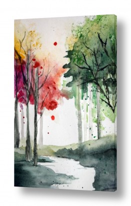 צומח עלים | יער צבעוני