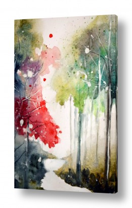 מים נחלים | צבעים ביער