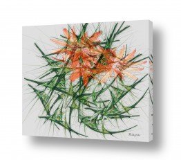 רעיה גרינברג רעיה גרינברג - «פנטזיה ממוחשבת«-ציור דיגיטלי - 3 פרחים | ריקוד