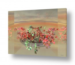 רעיה גרינברג רעיה גרינברג - «פנטזיה ממוחשבת«-ציור דיגיטלי - פרחים | על אדן החלון