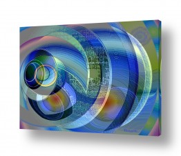 רעיה גרינברג רעיה גרינברג - «פנטזיה ממוחשבת«-ציור דיגיטלי - מופשט | עיגול ועוד עיגול