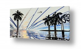 רעיה גרינברג רעיה גרינברג - «פנטזיה ממוחשבת«-ציור דיגיטלי - דקל | Sunset