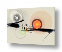 ציורים רעיה גרינברג | טיול בחלל