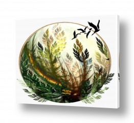 ציורים רעיה גרינברג | עיגול בטבע