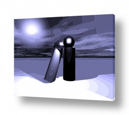 שילובים של צבע שחור שחור לבן סגול | נשיקה