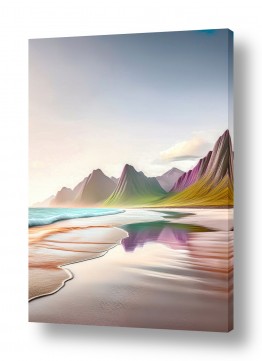 תמונות טבע קו האופק | בין הגלים והצבעים