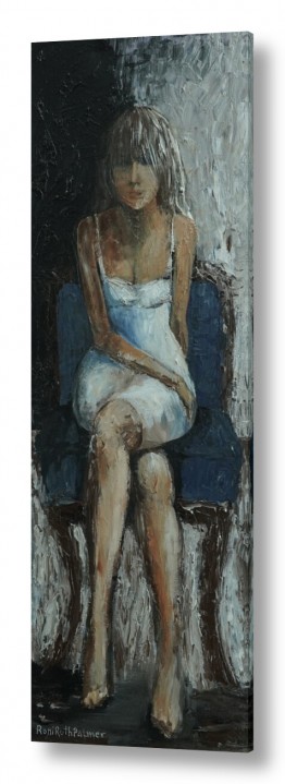 רוני רות פלמר רוני רות פלמר - מודרני, אוירה, דמויות,נוף ואבסטרקט - דמויות | אישה יושבת על כורסא